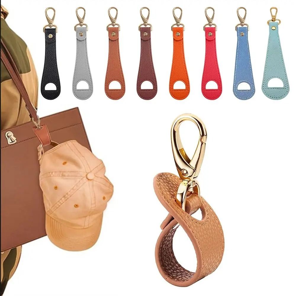 PU Leather Hat Clip – Hands-Free Hat Holder & Travel Storage Hook