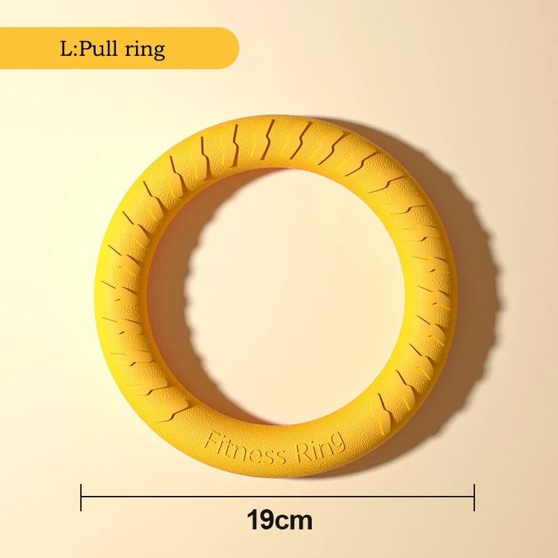 EVA Dog Toy Set 4-Pack Flying Disc Ball Tug Rope Chew Proof Teeth Cleaning Set