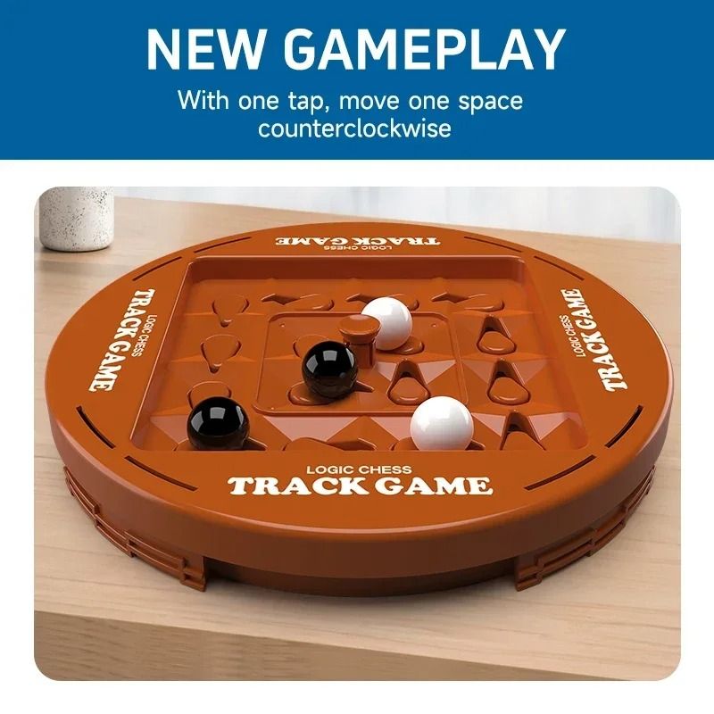 Logic Chess Track Game Two Player Strategy Brain Training Toy