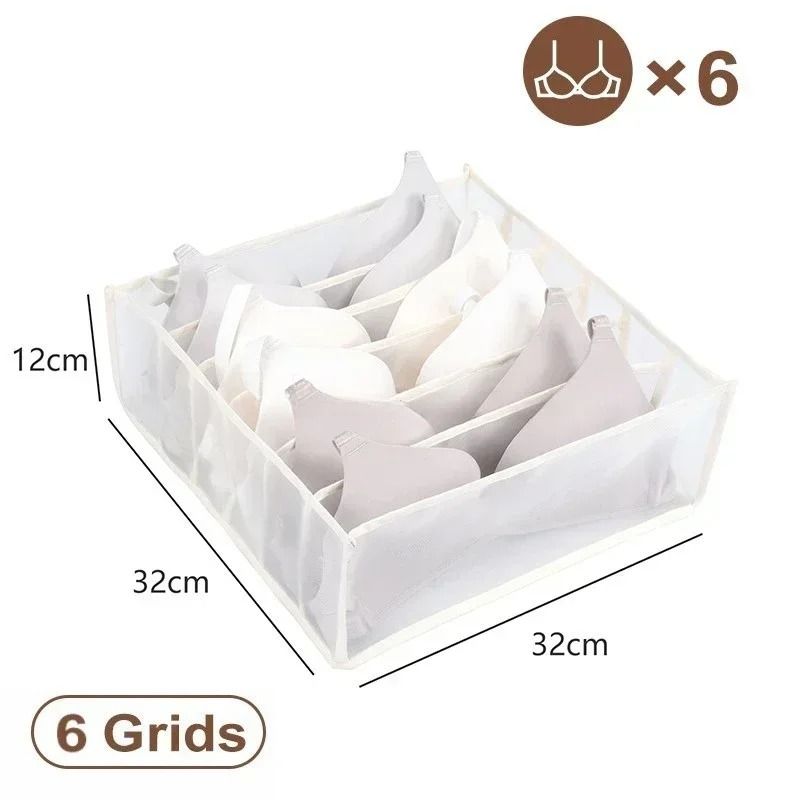 11 Compartment Underwear Organizer Box Collapsible Bra and Drawer Storage