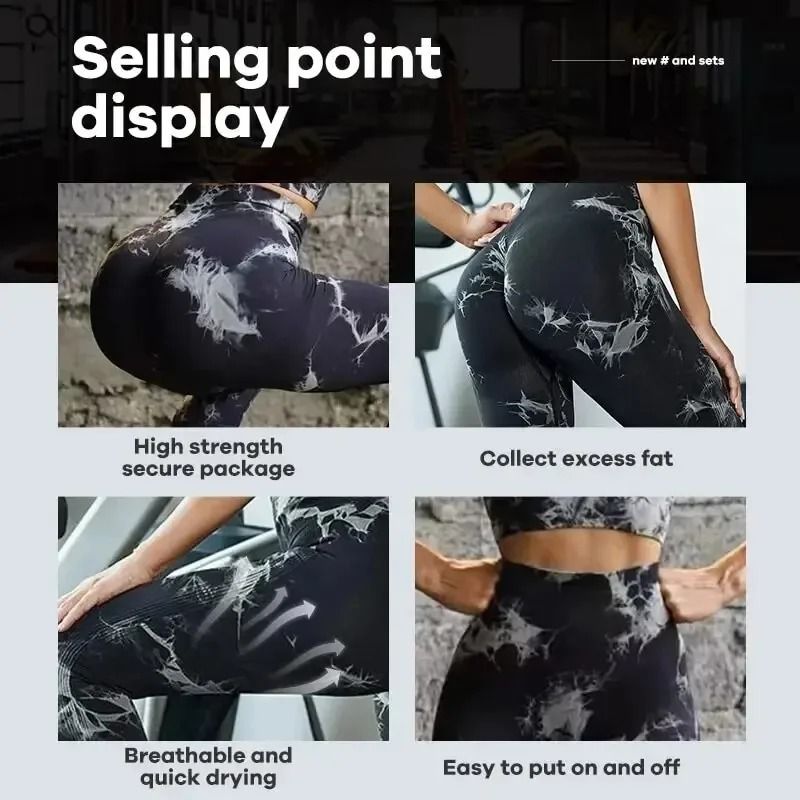 Women's Seamless Tie-Dye Yoga Leggings