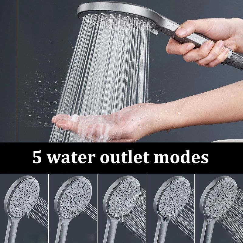 High Pressure Filtered Shower Head 5 Mode Large Panel Water Saver