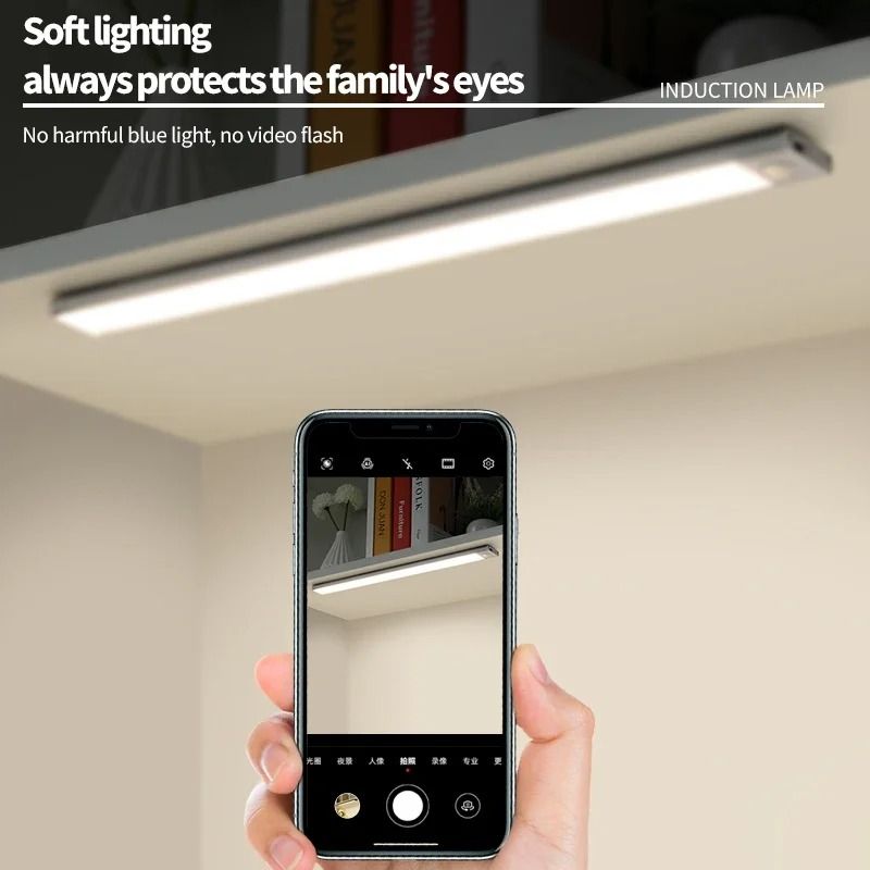 Ultra Thin LED Motion Sensor Cabinet Light Wireless Rechargeable Design