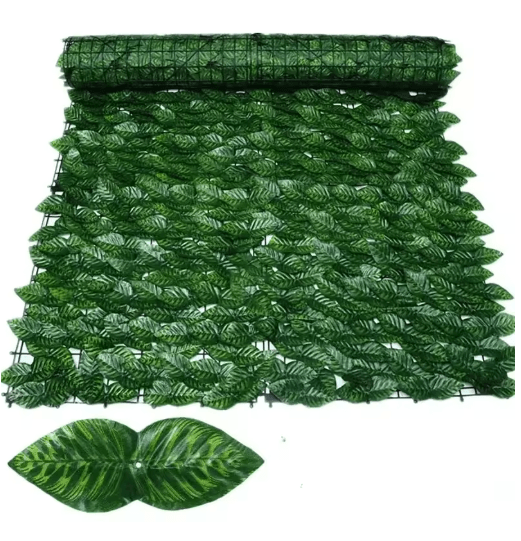 Artificial Ivy Privacy Fence 50 by 500 cm Balcony & Garden Leaf Screen Decor