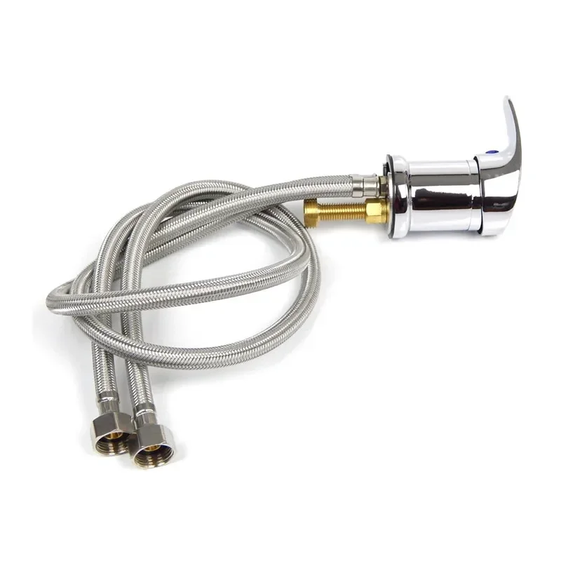 Salon Shampoo Bowl Faucet Set with Spray Hose Hot Cold Mixer Replacement Kit
