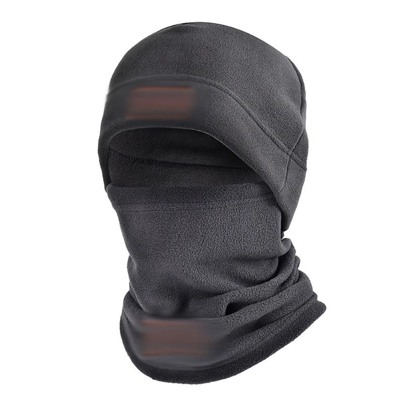 Autumn and Winter Fleece Thermal Hat and Neck Cover Set