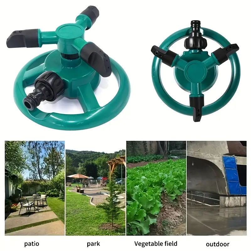 Rotating Water Spray Garden Lawn, Automatic Sprinkler Garden, Sprinkler Nozzle 360 Degree Automatic, Watering Irrigation