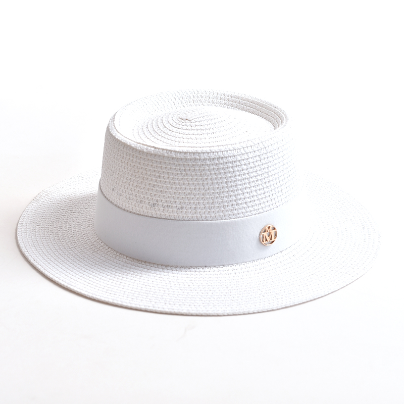 Wide Brim Straw Sun Hat for Women Beach Travel Ribbon Summer Hat