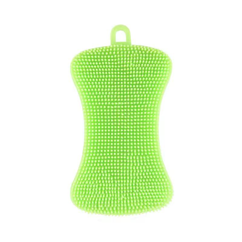 Silicone Kitchen Scrubber Brush – Gentle & Effective Pot Pan Cleaner