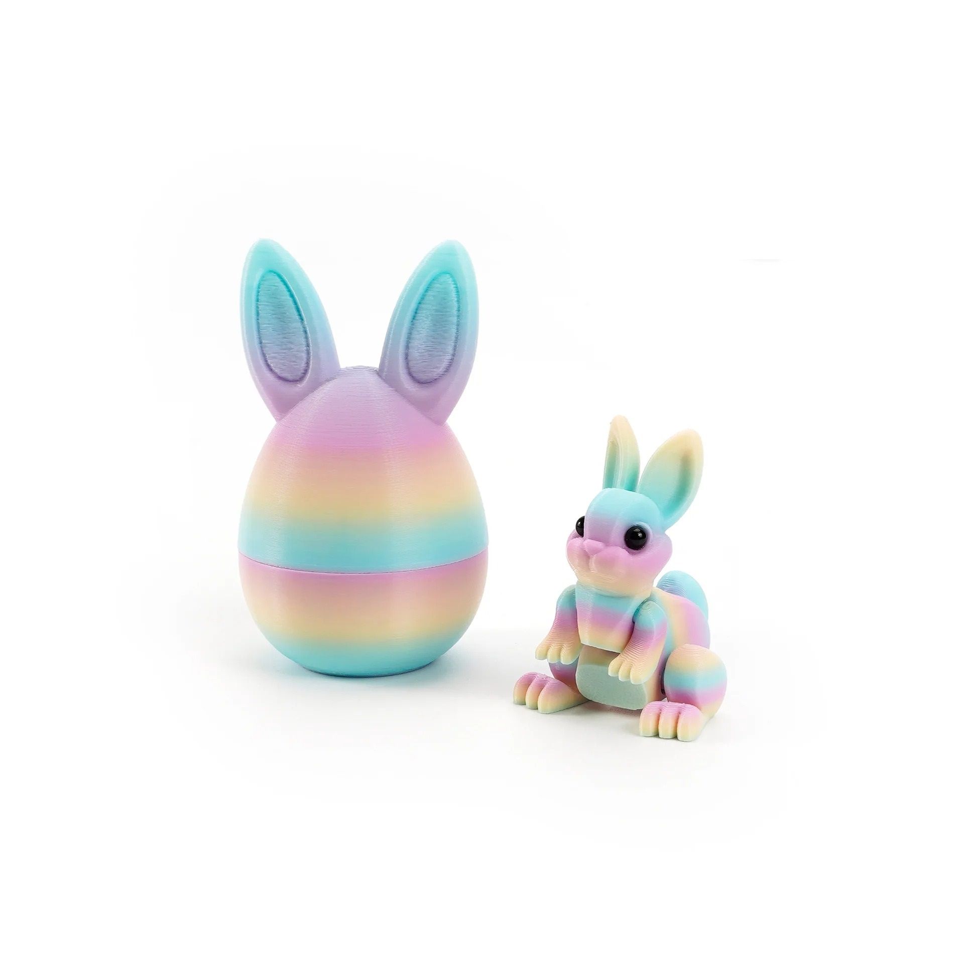 Architectural 3D-Printed Easter Rabbit Figurine