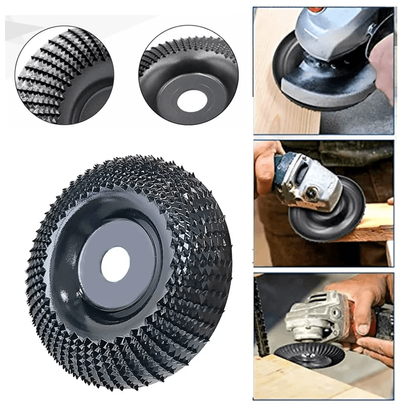 4-Inch Wood Carving Disc for Angle Grinders – Heavy-Duty Shaping & Grinding Wheel for Rapid Wood Removal