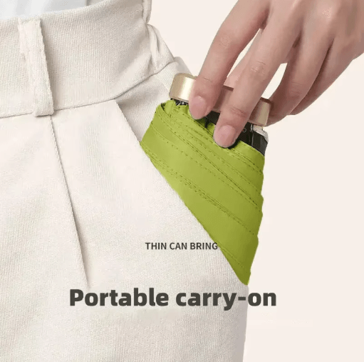 SunShield Mini Capsule Umbrella Pocket UV Protection Rain & Sun Parasol