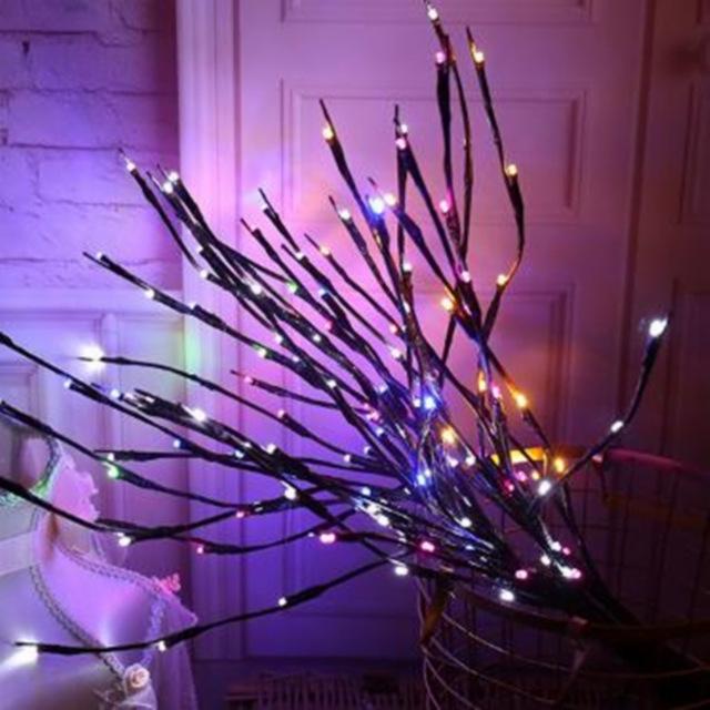 LED Willow Branch Light Decorative Battery Operated Tree Lamp for Home Holiday Decor