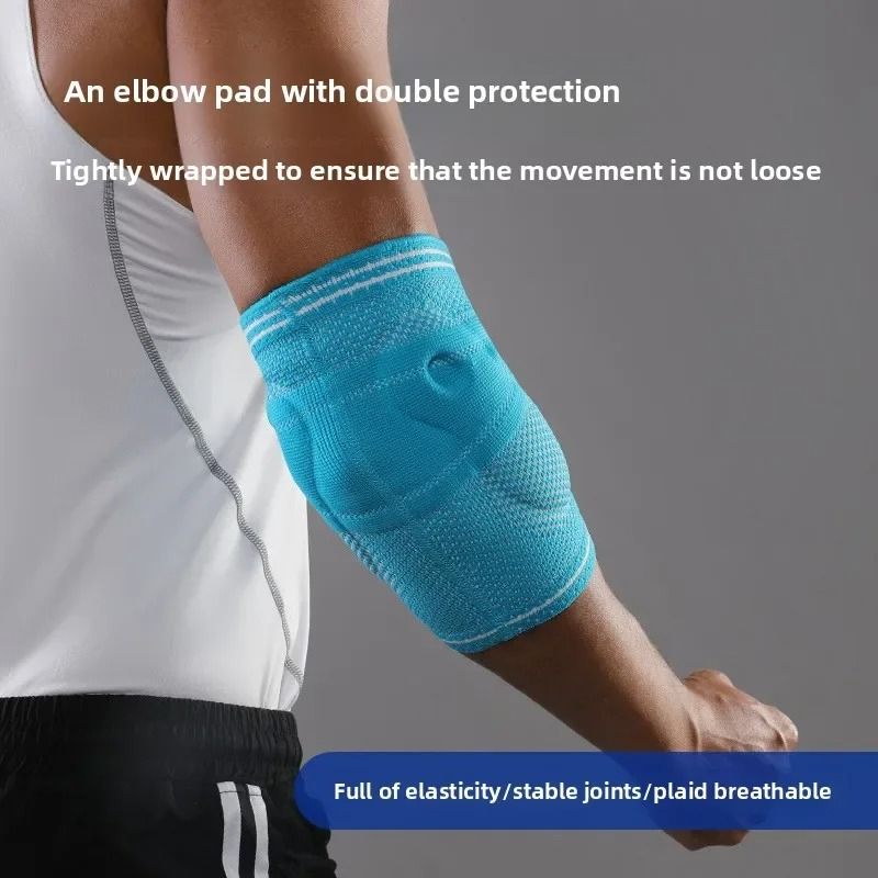 High Performance 3D Knitted Elbow Support with Integrated Gel Protection