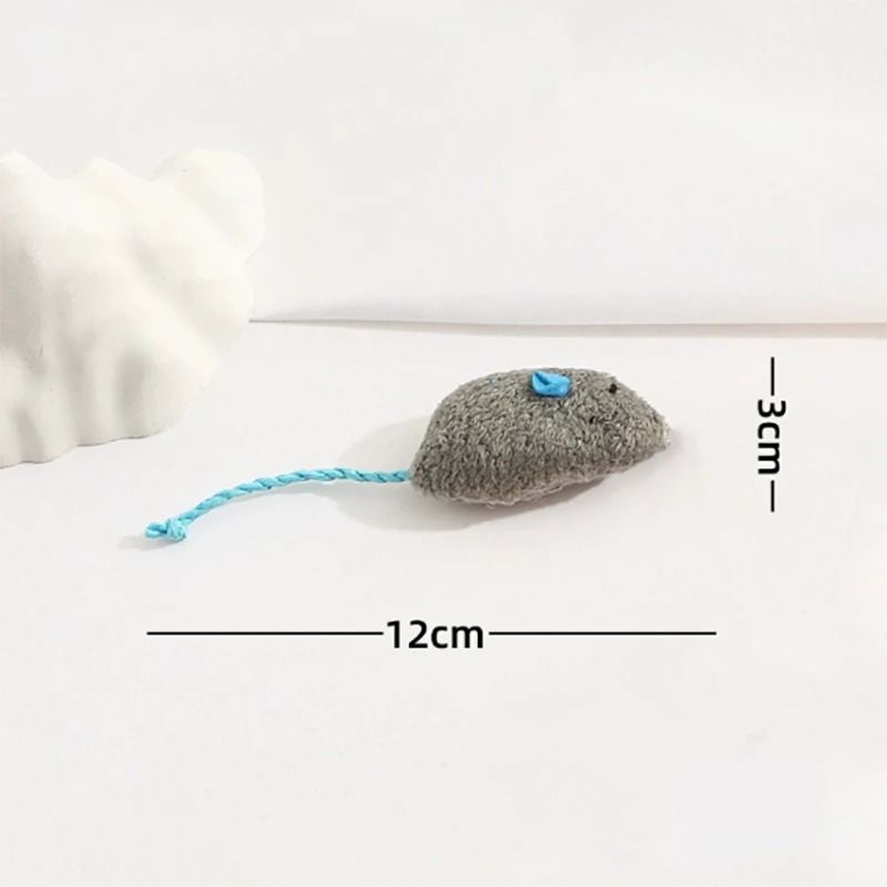 Simulated Plush Mouse Cat Toy Set Durable Scratch Resistant Cat Play Toy