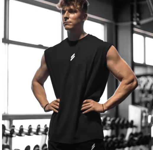 Mens Breathable Mesh Tank Top Quick Dry Sleeveless Fitness Shirt