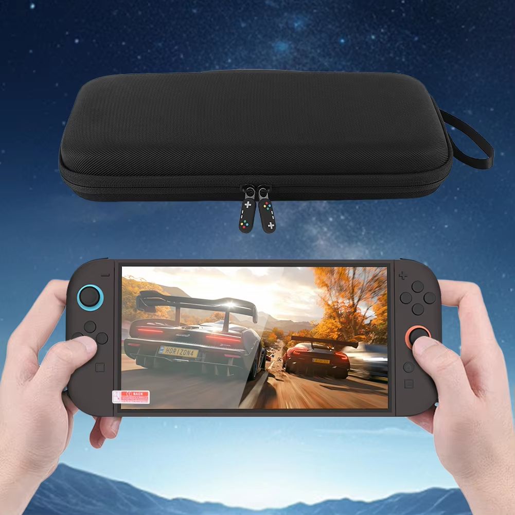 Protective Carrying Case with Tempered Glass Screen Protector for Nintendo Switch 2