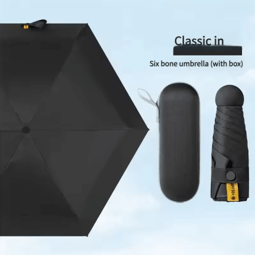 Capsule Mini Travel Umbrella Ultra Light compact travel umbrella with UV Protection