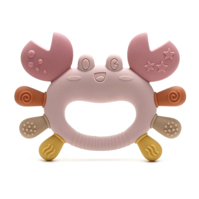 Crab-Shaped Kids Silicone Teether