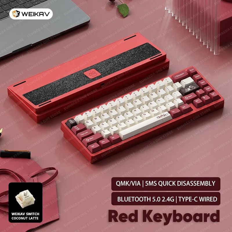 Lucky65 V2 65 Keys Mechanical Keyboard with Aluminum Case RGB Lighting and Hot Swappable Switches