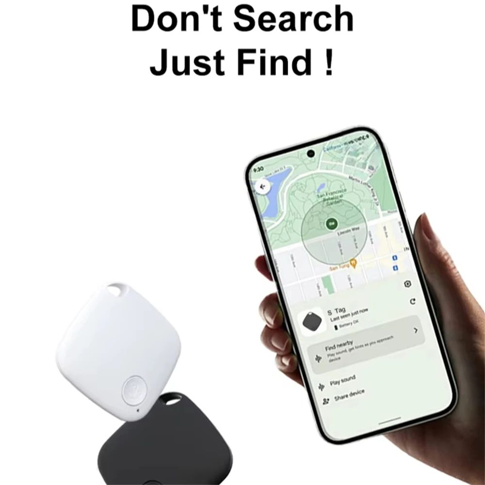 Smart Bluetooth GPS Tracker Tag for Keys, Pets & Valuables