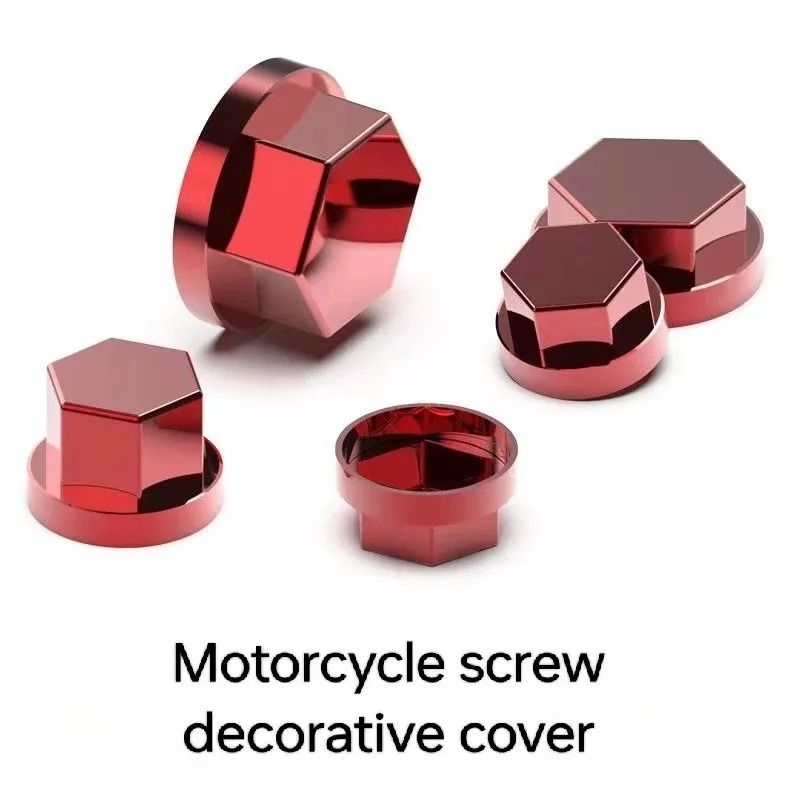 Universal Motorcycle Screw Decorative Cover | Rust-Prevention Bolt Cap & Aesthetic Enhancement