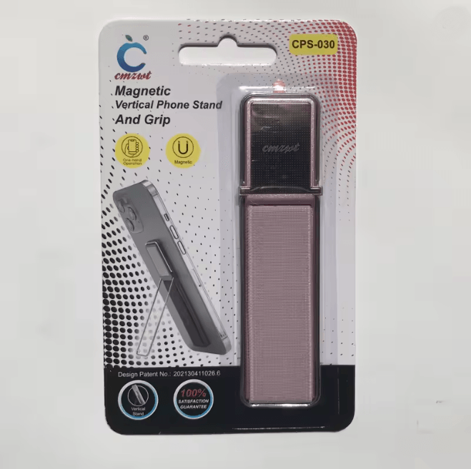 Elastic Phone Grip Strap with Kickstand Adhesive Finger Holder