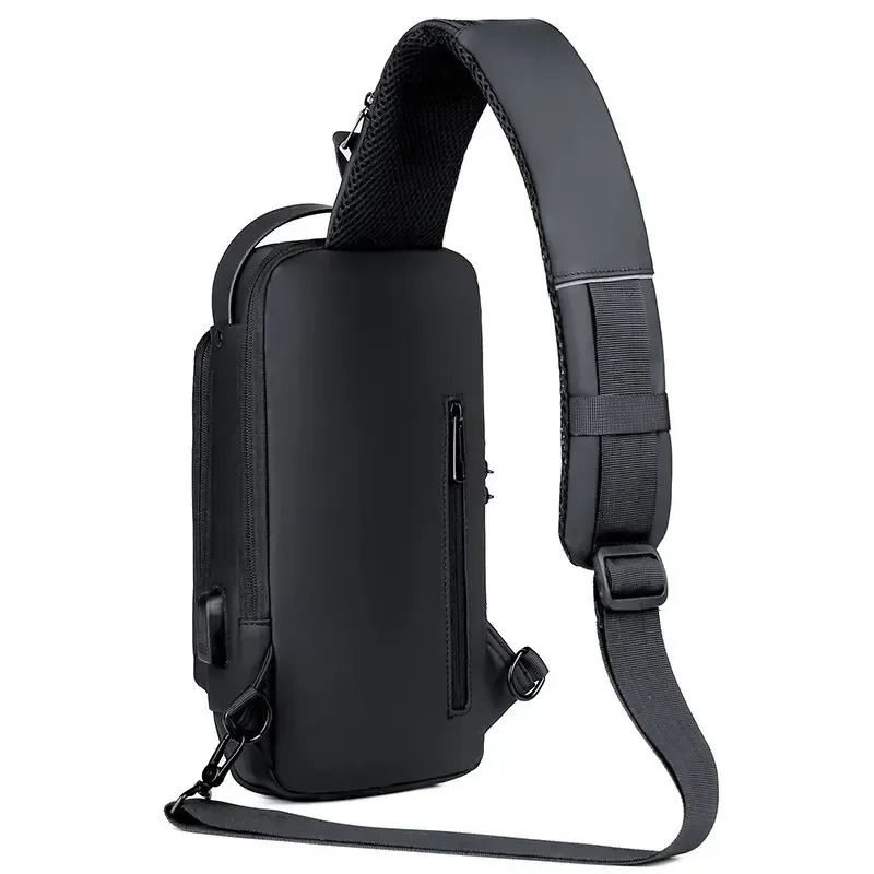Anti Theft USB Crossbody Sling Bag for Men