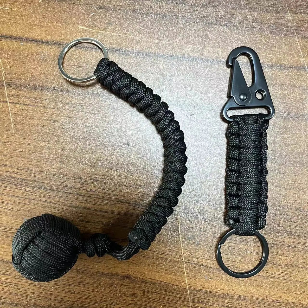 Monkey Fist Steel Ball Self Defense Keychain