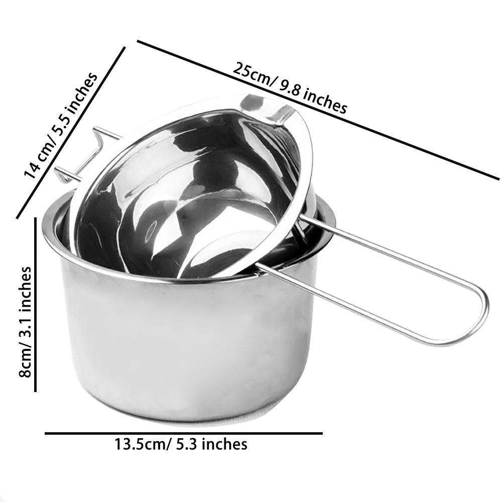 Stainless Steel Candle Making Pouring Pot Double Boiler Wax Melting Pot DIY Candle Making Starter Kit High Quality Tools