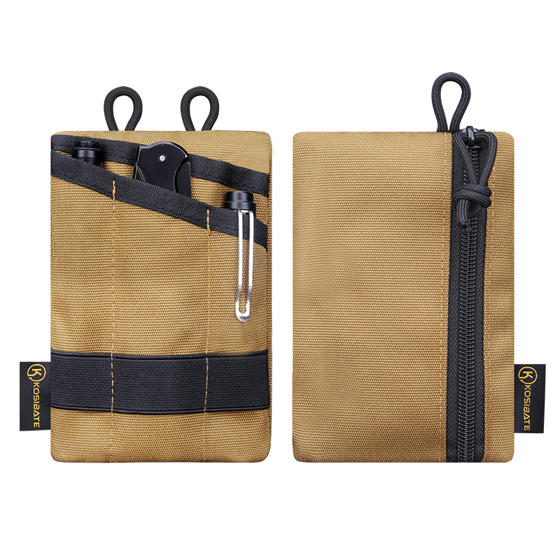 Tactical EDC Molle Pouch, Mini Wallet, Card Key Belt Waist Pack, Hiking, Camping, Hunting Outdoor Coin Purse