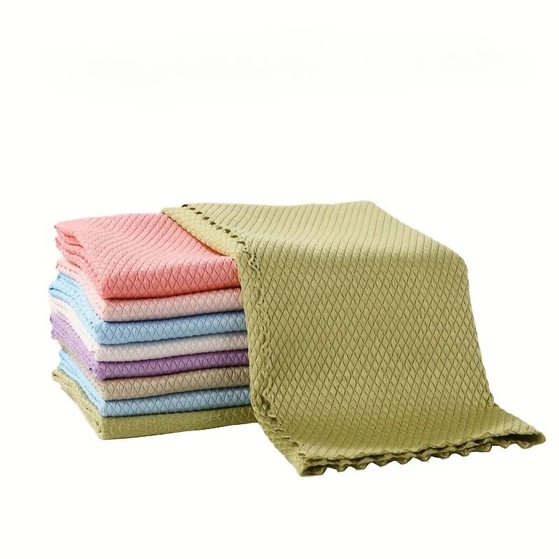 Reusable Microfiber Cleaning Cloths Set – 10/20-Pack Kitchen, Glass & Car Towels