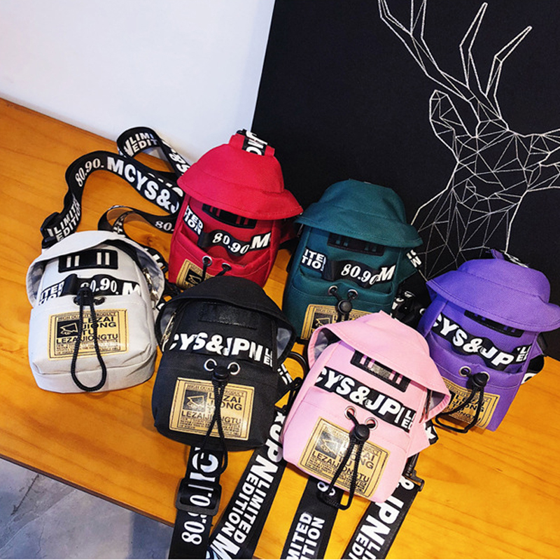 Trendy Street Style Messenger Bag Letter Print Crossbody Chest Bag for Women