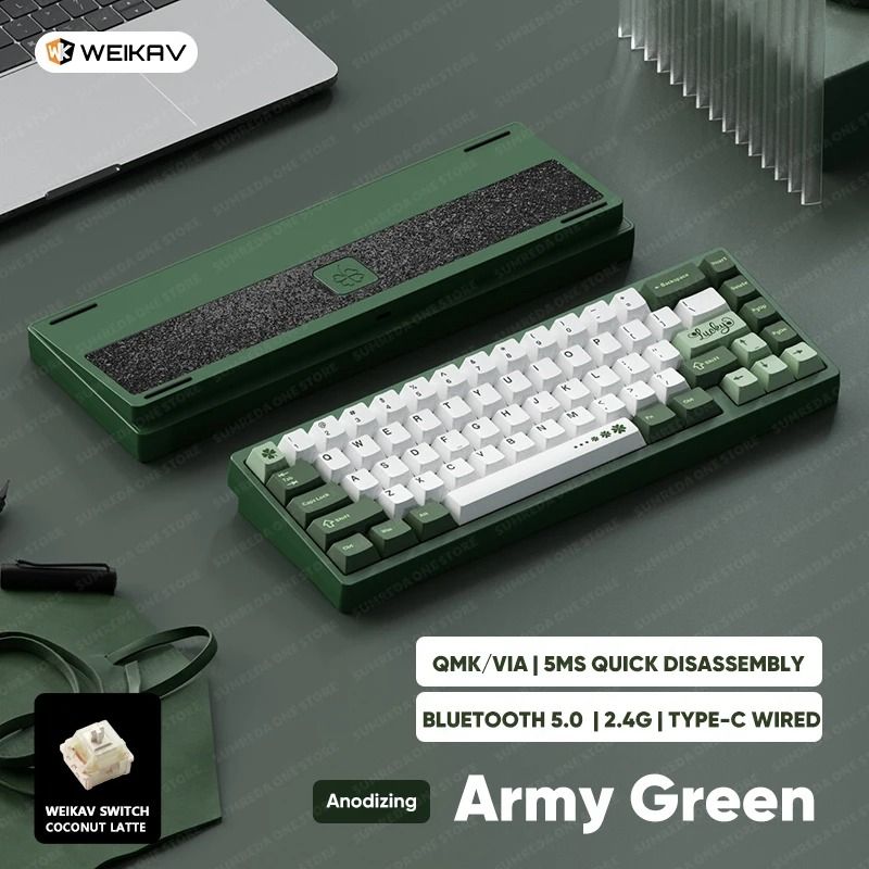 Lucky65 V2 65 Keys Mechanical Keyboard with Aluminum Case RGB Lighting and Hot Swappable Switches