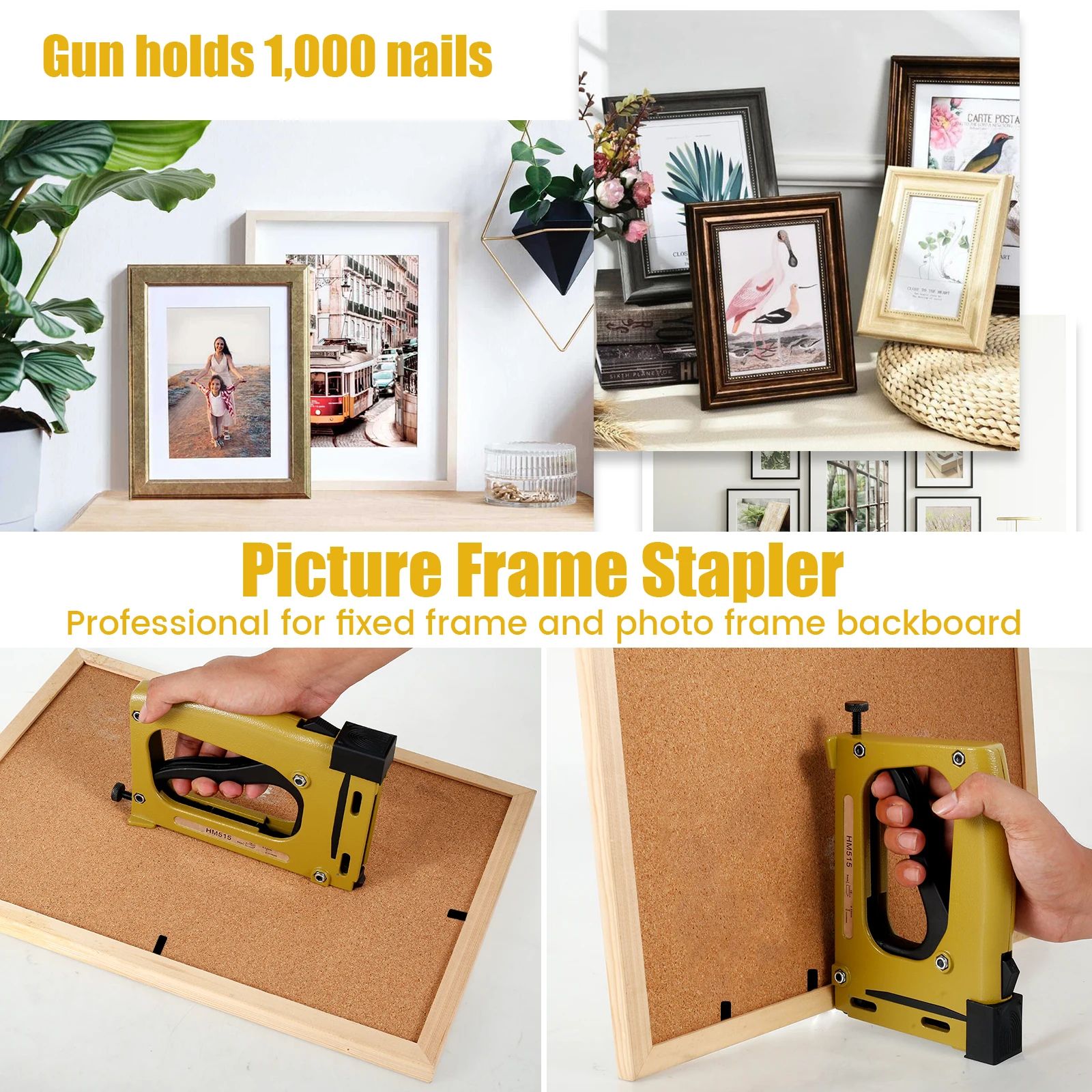 ProFlex Precision Picture Frame Nailer Kit with 1000 Nails