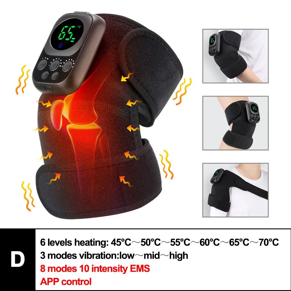Premium 3-in-1 Heated Knee Massager & Vibration Therapy Joint Relief Wrap
