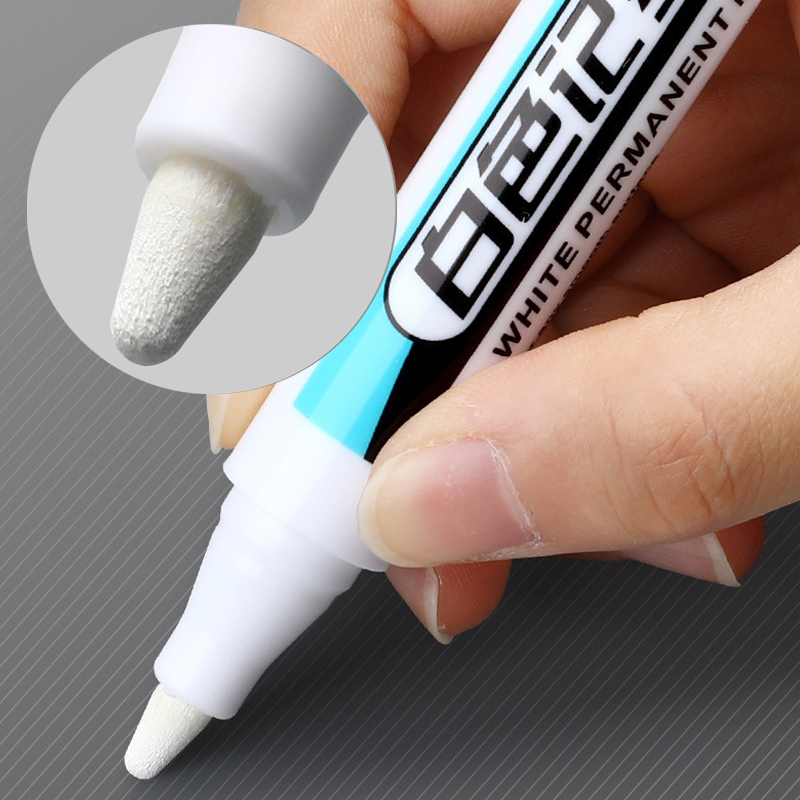 White Marker, Waterproof Oily Fine Tip Pen, Non Fading Glass, Tire, Greeting Card, Courier Highlighter