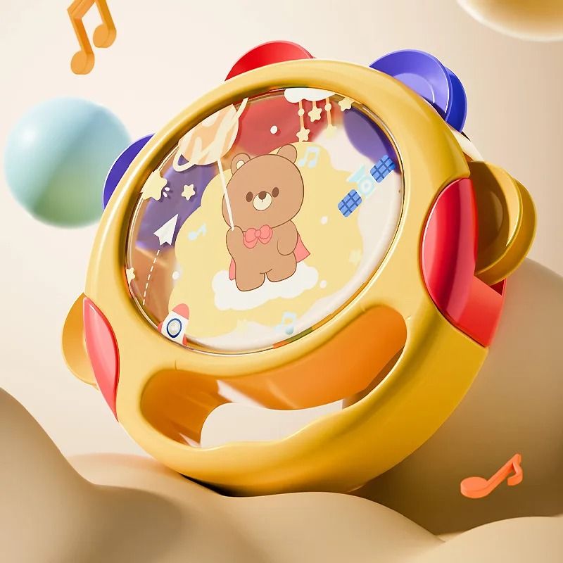 Baby Handheld Tambourine Musical Drum Toy