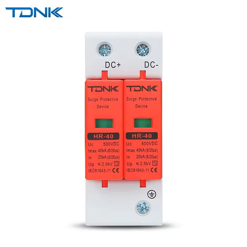 Surge Protection Device for Solar PV Systems DC 500V to 1000V Lightning Arrestor
