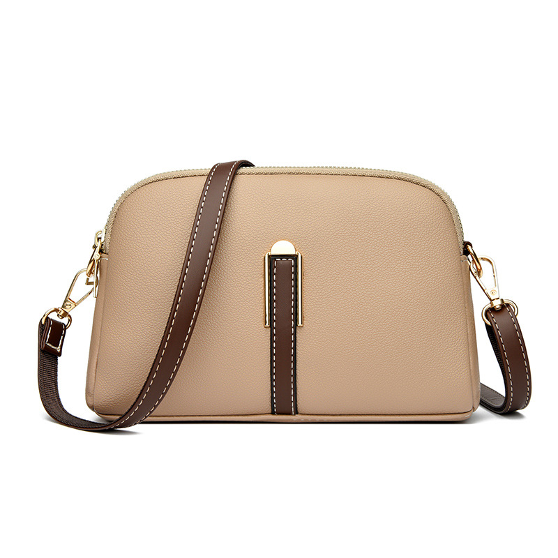 Luxury Cowhide Flap Handbag Womens Messenger Crossbody Bag