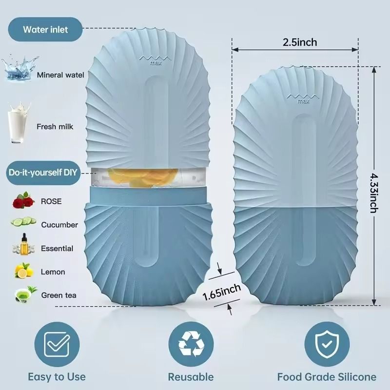 Silicone Ice Face Roller for Puffiness Reduction and Pore Tightening