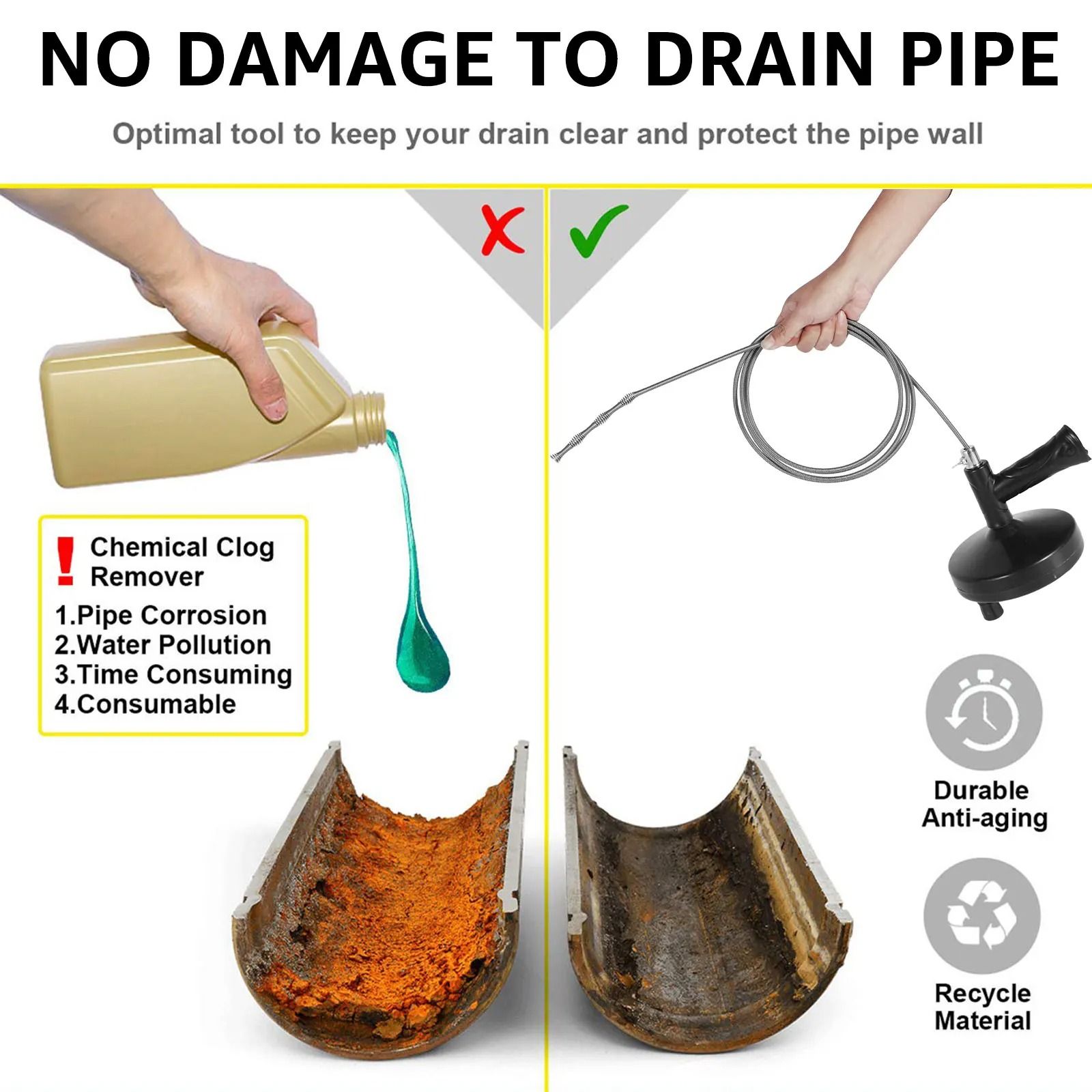 Spring Pipe Dredging Tool