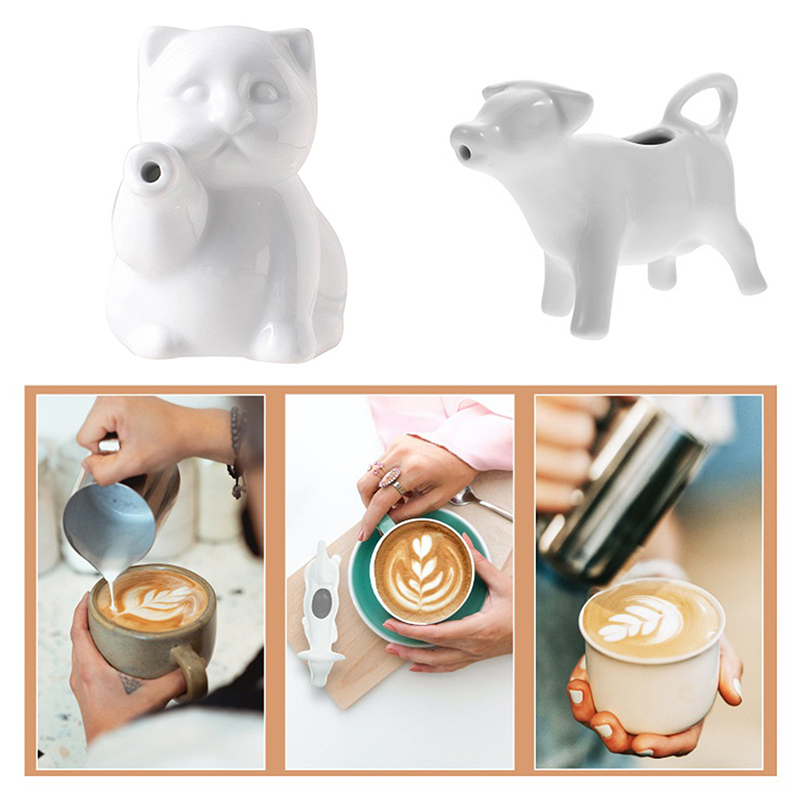 Cow Coffee Cup, Pitcher Milk Creamer Ceramic Jug, Gravy Sauce Pourer Frothing Mini Container Serving Boat