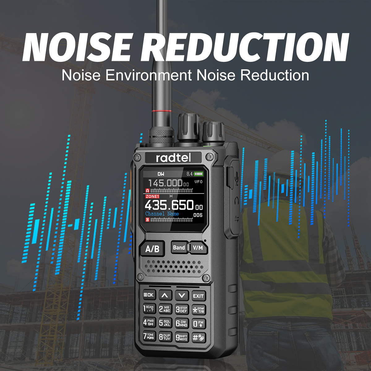 Long Range Walkie Talkie with Bluetooth & Ham Radio Capabilities