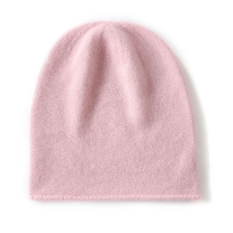 100% Pure Cashmere Knitted Beanie Hat – Ultra-Soft Winter Warmth
