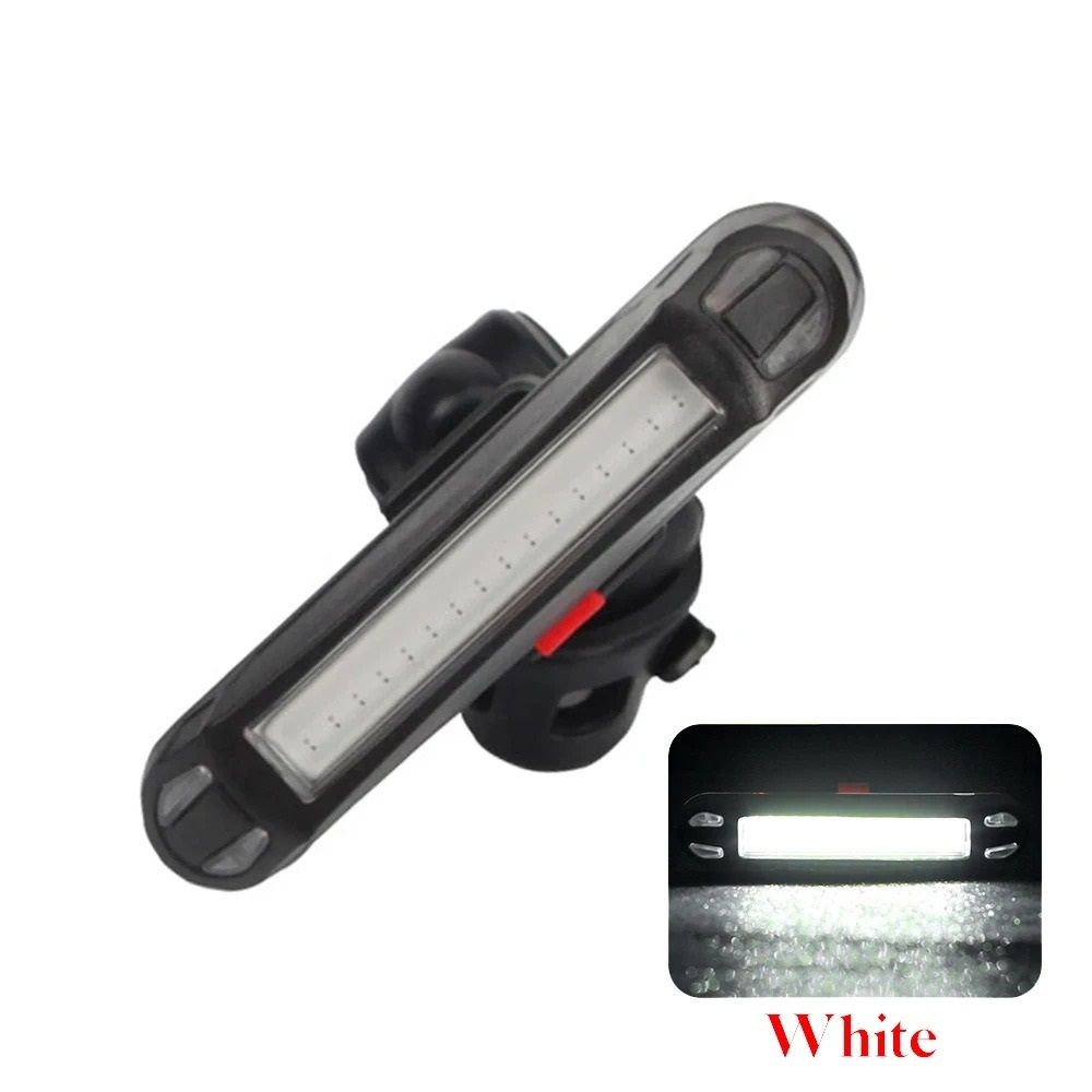 USB Rechargeable Bike Tail Light LED Bicycle Rear Safety Warning Lamp