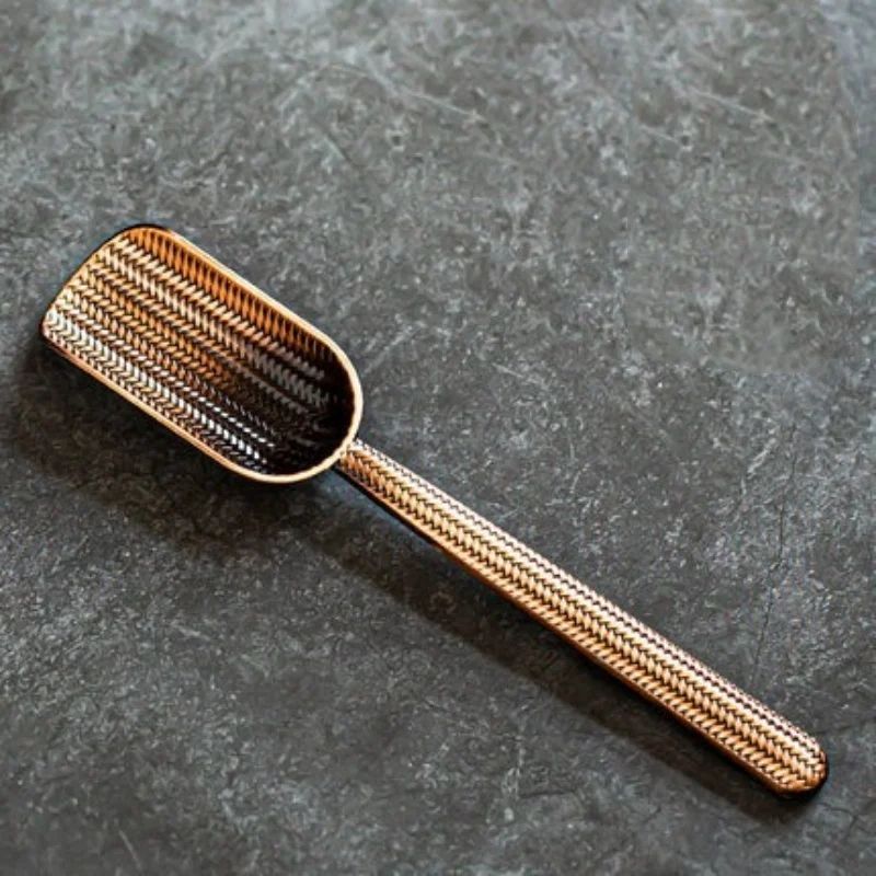 CloudElegance Alloy Tea Spoon – Retro Auspicious Cloud Kung Fu Tea Shovel Tool