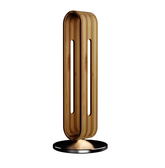 Bamboo Wood Aluminum Headphone Stand Gaming Headset Display Holder