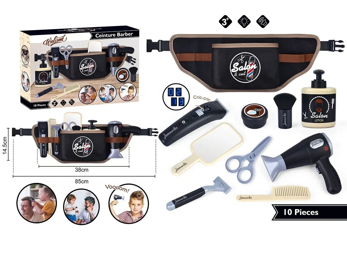 Kids Barber & Grooming Roleplay Set – Interactive Salon & Shaving Playset