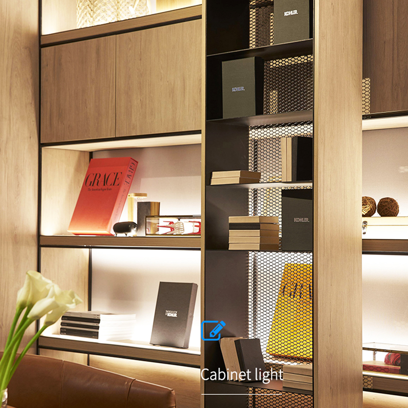 Built-in LED Strip Cabinet Shelf, Panel Edge Light Lamp, Invisible Glow Cupboard Back light